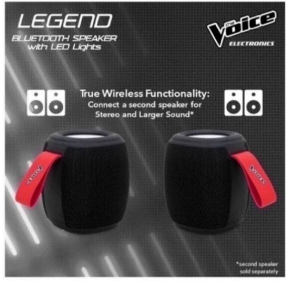 The Voice Legend Wireless Bluetooth Speaker with LED Light Show, Party Speaker - Picture 7 of 9